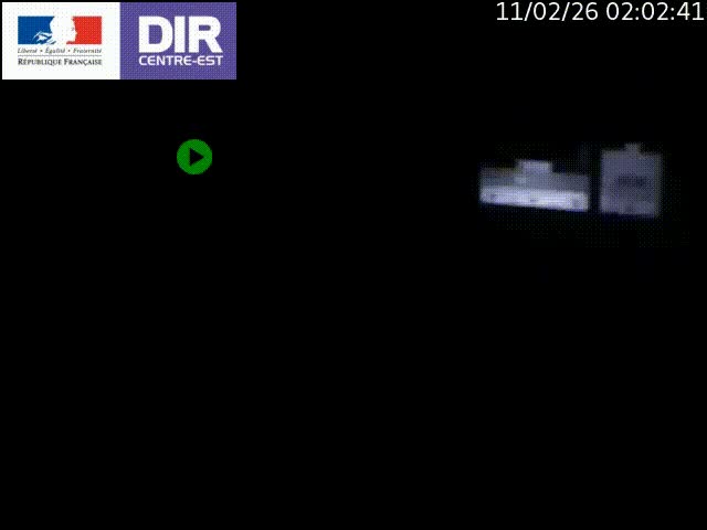 Caméra de circulation routière sur le boulevard périphérique Laurent Bonnevay de Lyon (D383) à hauteur de Bron, avant la jonction avec l'A43. Vue orientée vers l'échangeur