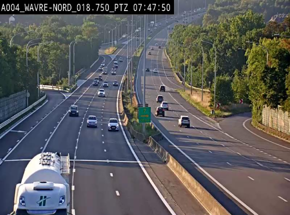Webcam traffic E411(A4) - BK 18.7 - Bierges (Wavre Nord)