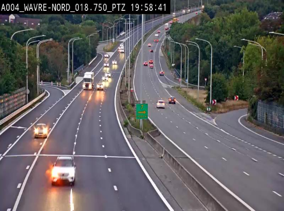 Webcam traffic E411(A4) - BK 18.7 - Bierges (Wavre Nord)