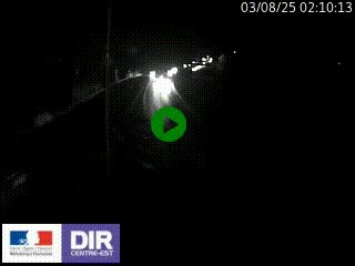 Caméra autoroute sur A6 - Valvert, près de Lyon, en direction de Paris, à hauteur de la sortie 36 Porte du Valvert
