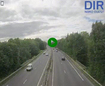Webcam sur le périphérique de Caen (N814) à l'est de la ville, à Mondeville hauteur de la sortie 2, Presqu'île-Rives de l'Orne, au bout de l'autoroute A13