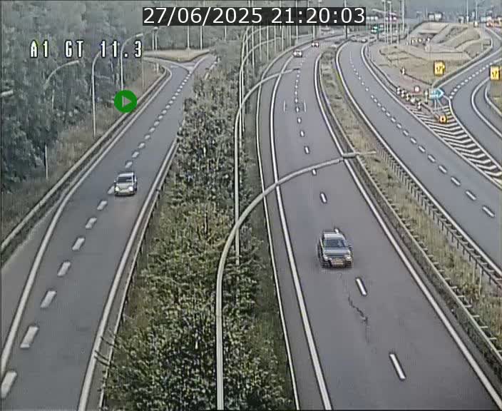 Traffic live webcam Luxembourg Senningerberg - A1 direction Allemagne - BK 11.3
