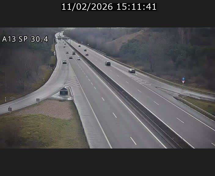 Traffic live webcam Luxembourg Altwies - A13 direction Luxembourg-ville - BK 30.4