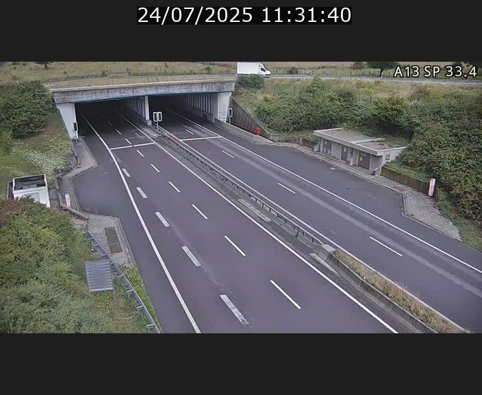 Webcam trafic sur A13 à hauteur d'Altwies en direction de Mondorf-les-bains et en provenance de l'Allemagne