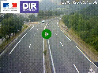Caméra sur la Nationale 90 (N90) à La Léchère, en direction et à proximité d'Albertville