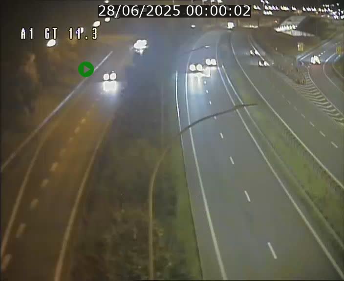 Traffic live webcam Luxembourg Senningerberg - A1 direction Allemagne - BK 11.3