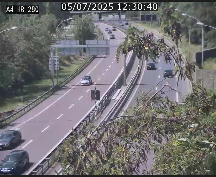 Webcam traffic A4 Luxembourg - BK 0.2 - P+R Bouillon (direction Luxembourg)
