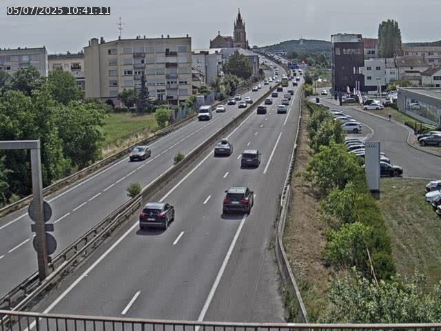 Caméra autoroute France - A31, Thionville direction Metz
