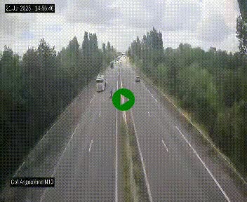 Webcam routière à la fin de la N10, en périphérique ouest d'Angouleme, proche de la jonction avec l'A10