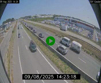 Webcam sur la N165 à hauteur de Caudan, dans le Morbihan.