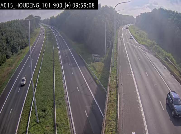 Webcam autoroute Belgique - Houdeng-Goegnies - Jonction E19/E42 direction Tournai/Mons - BK 101.85