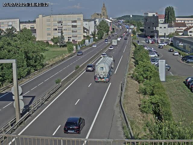 Caméra autoroute France - A31, Thionville direction Metz