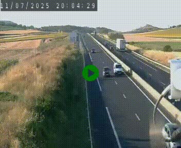 Caméra autoroute A75 à hauteur de Le Crest, en direction de Montpellier