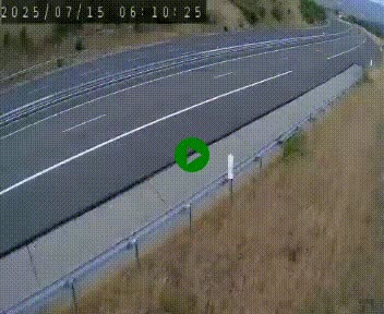 Caméra autoroutière France - A75, Engayresque, entre Millau et Séverac-le-Chateau, en direction de Montpellier