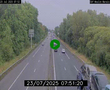 Webcam sur le périphérique de Nantes (N844) entre la Porte de Saint-Luce et la Porte d'Anjou, à l'est de la ville