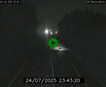 Webcam sur le périphérique de Nantes (N844) entre la Porte de Saint-Luce et la Porte d'Anjou, à l'est de la ville