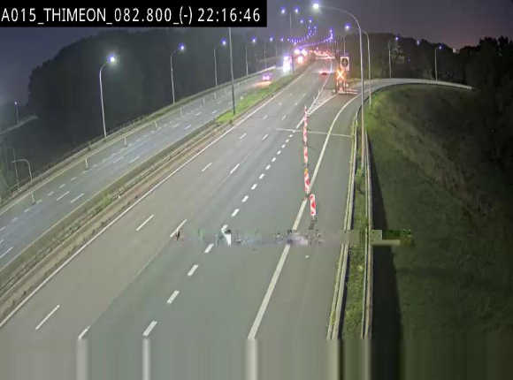 Caméra trafic Belgique - Thiméon - E42, jonction avec A54 (E420) direction La Louvière/Charleroi - BK 82.82