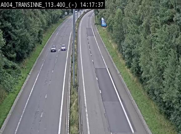Caméra trafic E411 (A4) - Transinne direction Namur - BK 113.425