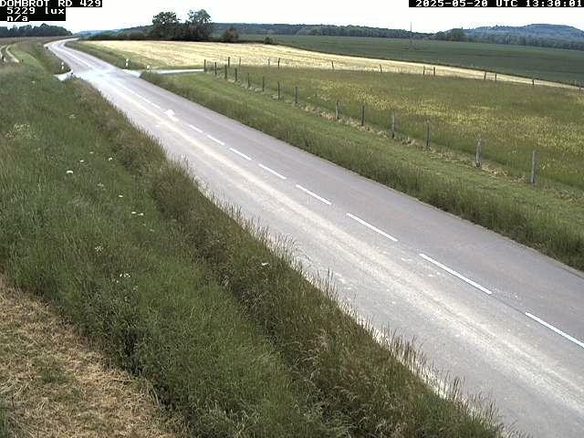 Webcam à Dombrot-le-Sec dans le département des Vosges sur la D429 à 407 mètres d'altitude