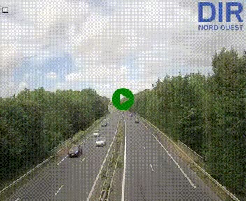 Webcam sur le périphérique de Caen (N814) à l'est de la ville, à Mondeville hauteur de la sortie 2, Presqu'île-Rives de l'Orne, au bout de l'autoroute A13