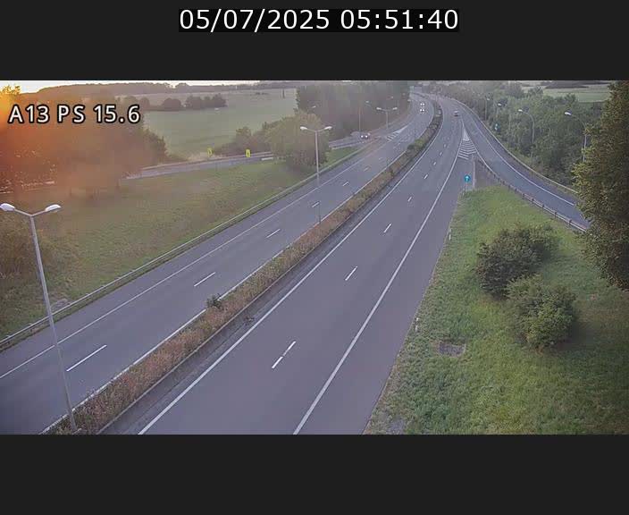 Traffic live webcam Luxembourg Kayl - A13 direction Dudelange - BK 15.6