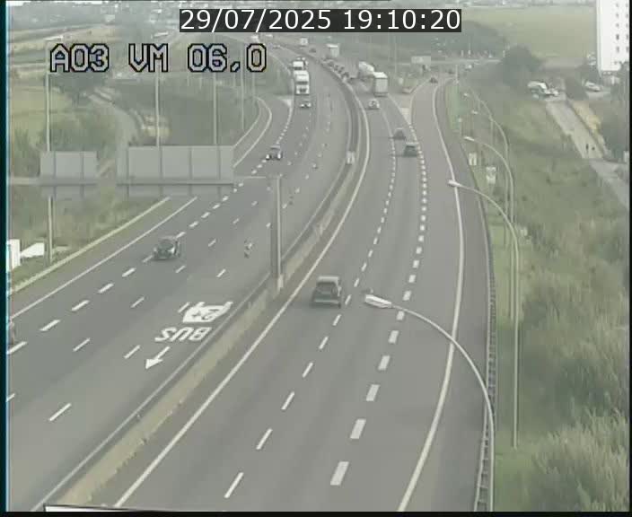 Traffic live webcam Luxembourg Aire de Berchem - A3 - BK 6 - direction France