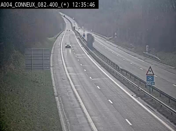 Webcam à hauteur de Conneux sur l'E411 en direction du sud de la Belgique