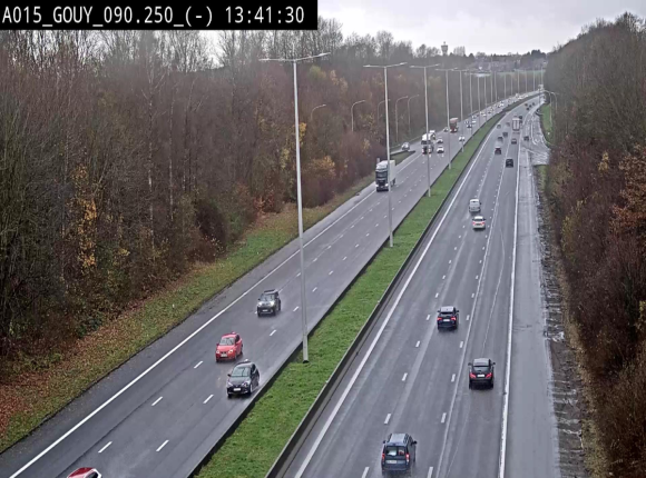Webcam autoroute Belgique - Gouy-lez-piéton - E42 - BK 90.3