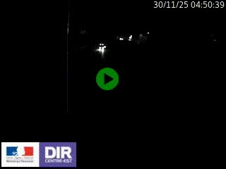 Caméra autoroute sur A6 - Valvert, près de Lyon, en direction de Paris, à hauteur de la sortie 36 Porte du Valvert