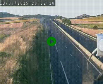 Caméra autoroute A75 à hauteur de Le Crest, en direction de Montpellier