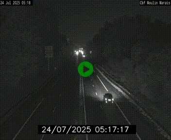 Webcam sur le périphérique de Nantes (N844) entre la Porte de Saint-Luce et la Porte d'Anjou, à l'est de la ville