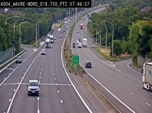 Webcam traffic E411(A4) - BK 18.7 - Bierges (Wavre Nord)