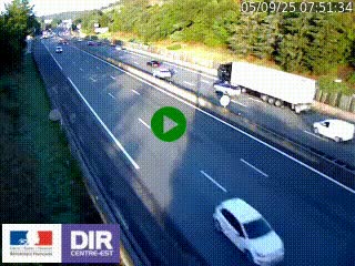 Webcam routière à Saint-Etienne-Terrenoire sur la RN88 avant la jonction entre l'A72 et le Boulevard Périphérique de Saint-Etienne