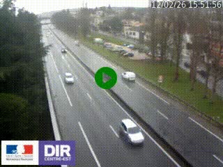 Webcam routière à Le Chambon-Feugerolles sur la RN88 entre Firminy et Saint-Etienne
