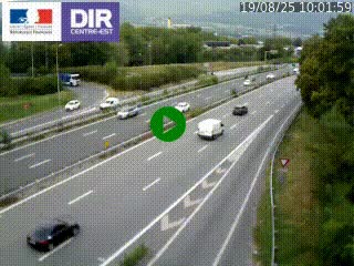 Caméra routière à hauteur de la sortie 15 Chambéry-centre au PK 4,103 en direction d'Albertville