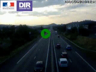 Caméra autoroute à Saint-Etienne (Les Littes) à hauteur du Ikea Saint-Etienne sur l'A72 en direction de Roanne