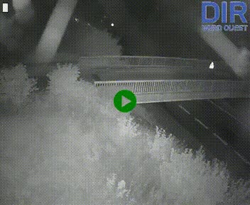 Webcam sur A84 à hauteur de Pont-Farcy, au niveau du pont autoroutier sur la Vire, au sud de Saint-Lô