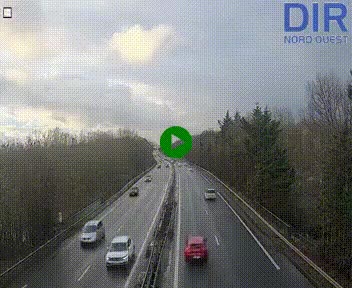 Webcam sur le périphérique de Caen (N814) à l'est de la ville, à Mondeville hauteur de la sortie 2, Presqu'île-Rives de l'Orne, au bout de l'autoroute A13