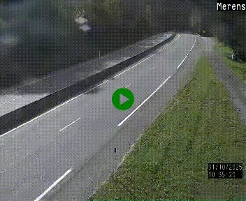 Webcam dans les Pyrénées à hauteur de Mérens-les-Vals sur N320, en direction de Pas de la Casa (Andorre)