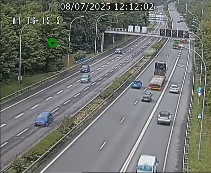 Traffic live webcam Luxembourg Munsbach - A1 direction Luxembourg - BK 15.5