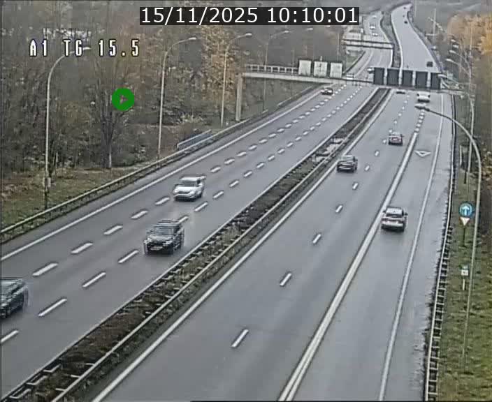 Traffic live webcam Luxembourg Munsbach - A1 direction Luxembourg - BK 15.5