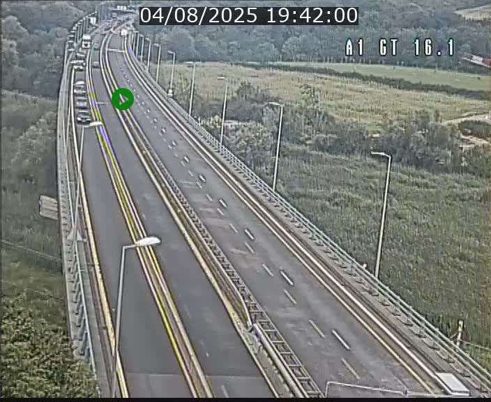 Traffic live webcam Luxembourg Niederanven - A1 direction Allemagne - BK 16.1