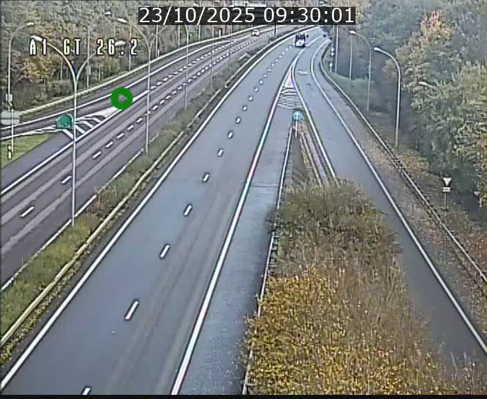 Traffic live webcam Luxembourg Grevenmacher - A1 direction Allemagne - BK 26.2