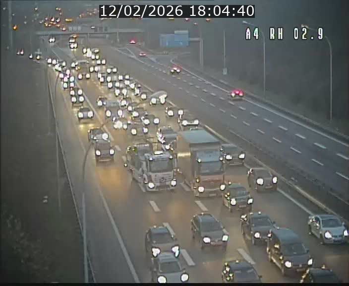 Webcam traffic A4 Luxembourg - BK 2.9 - Croix de Cessange (direction Luxembourg)