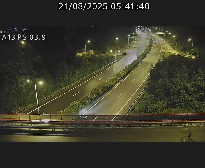 Traffic live webcam Luxembourg Differdange - A13 direction Esch-sur-Alzette - BK 3.9