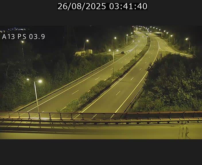 Traffic live webcam Luxembourg Differdange - A13 direction Esch-sur-Alzette - BK 3.9