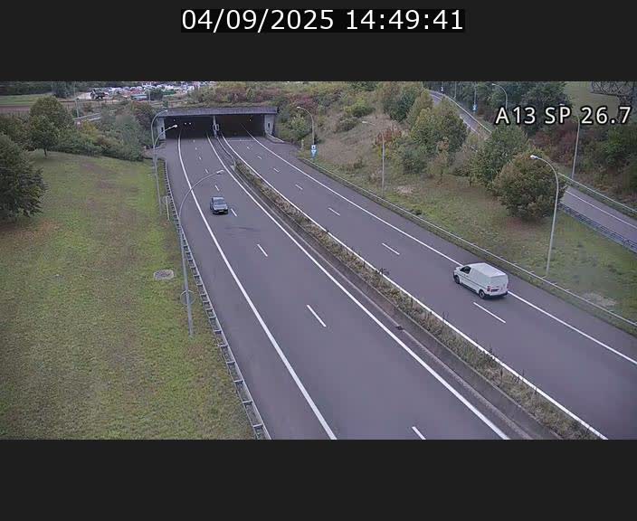 Traffic live webcam Luxembourg Frisange - A13 direction Luxembourg-ville - BK 26.7