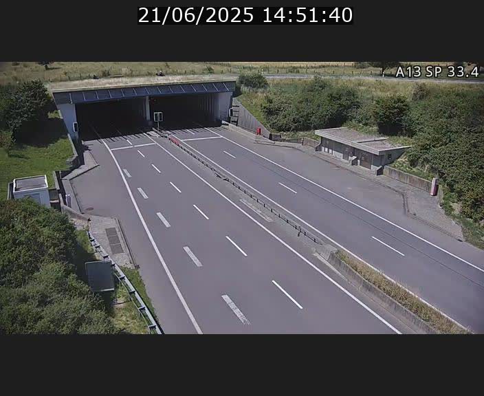Webcam trafic sur A13 à hauteur d'Altwies en direction de Mondorf-les-bains et en provenance de l'Allemagne