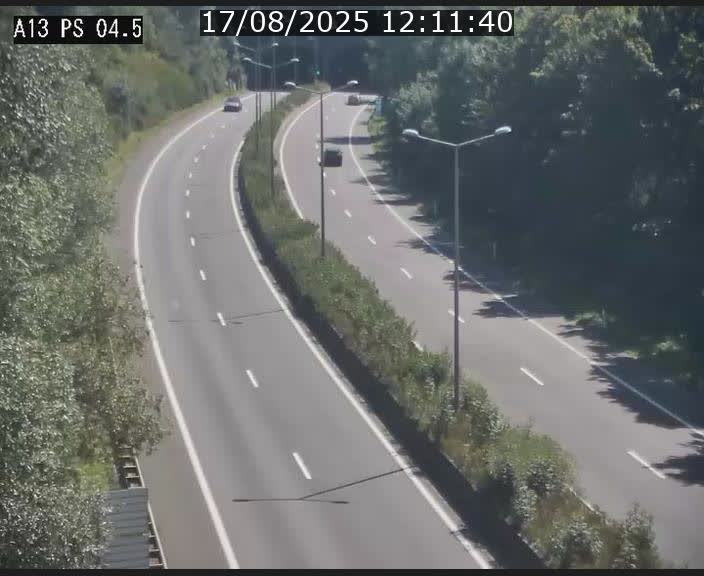 Traffic live webcam Luxembourg Differdange - A13 direction Esch-sur-Alzette - BK 4.5