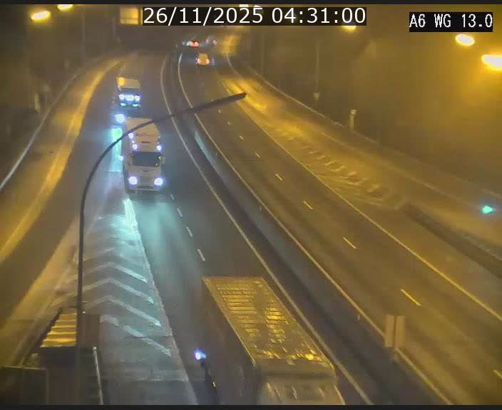 Traffic live webcam Luxembourg Mamer - A6 - BK 13 - direction Luxembourg/France/Allemagne